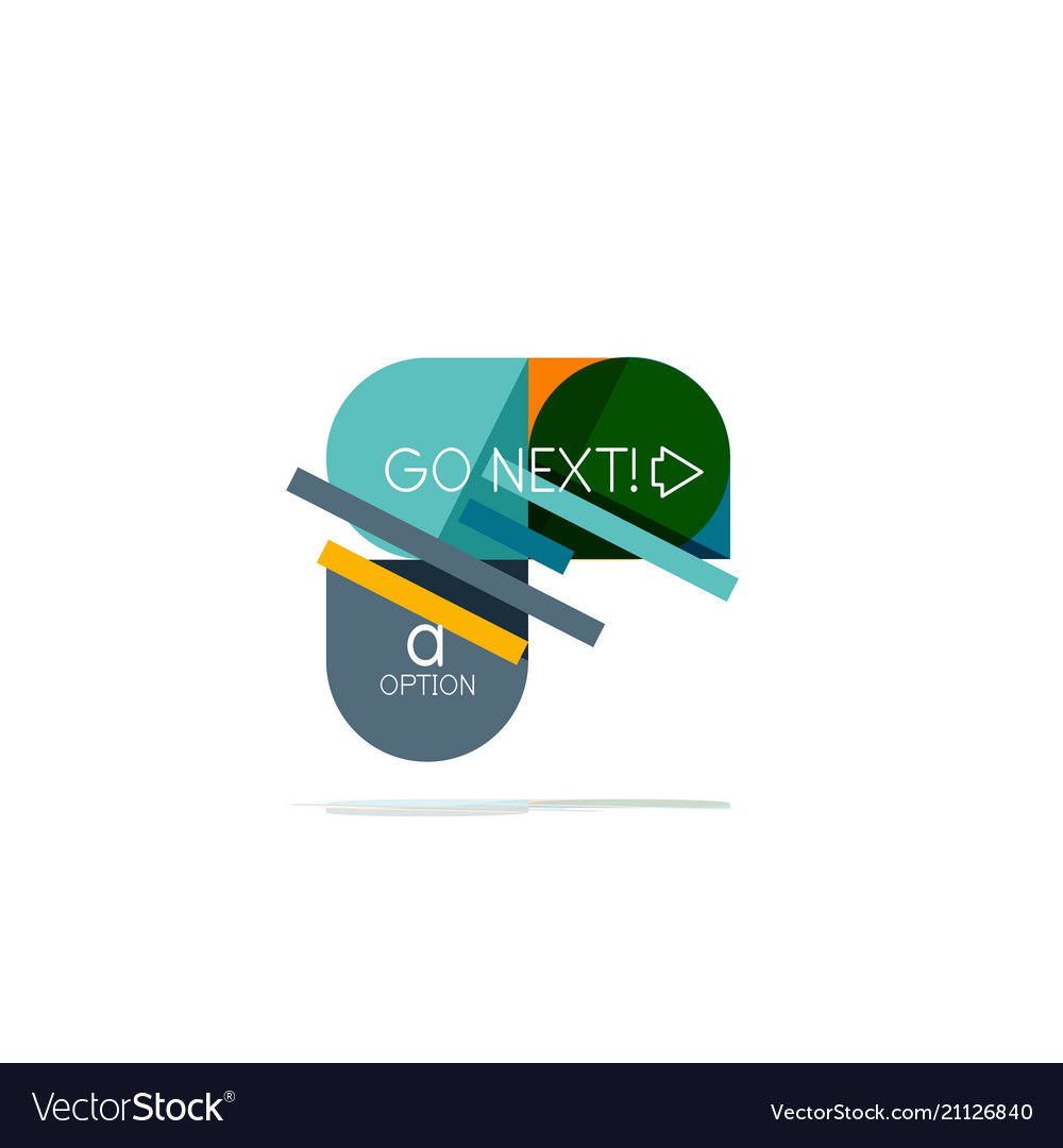Minimal flat clean abstract option step vector image Minimal flat clean abstract option step