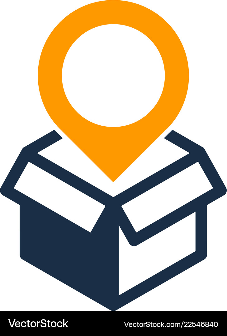 Point Box Logo Icon Design Royalty Free Vector Image