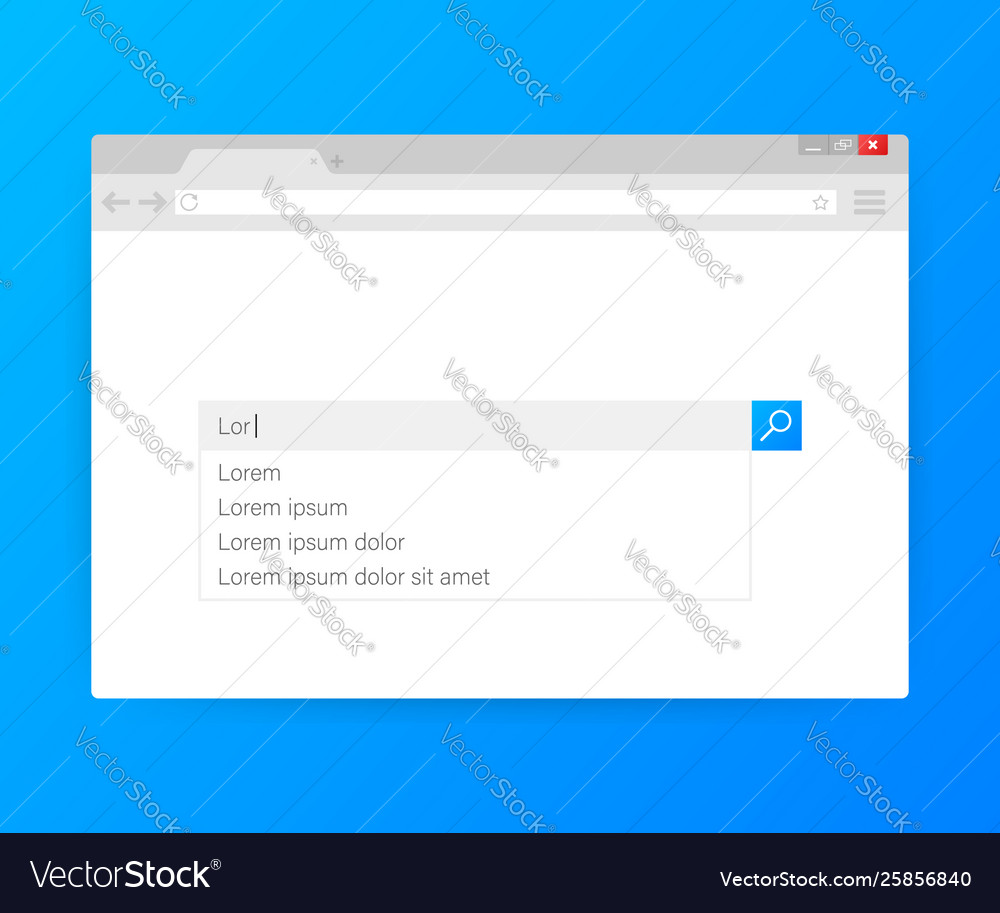 Search bar element design set boxes