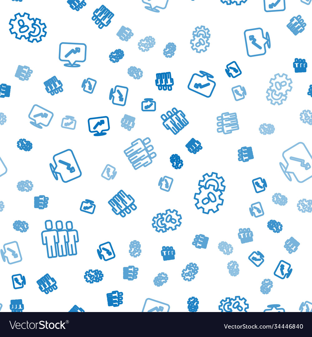 Set line users group head hunting and graph vector image Set line users group head hunting and graph