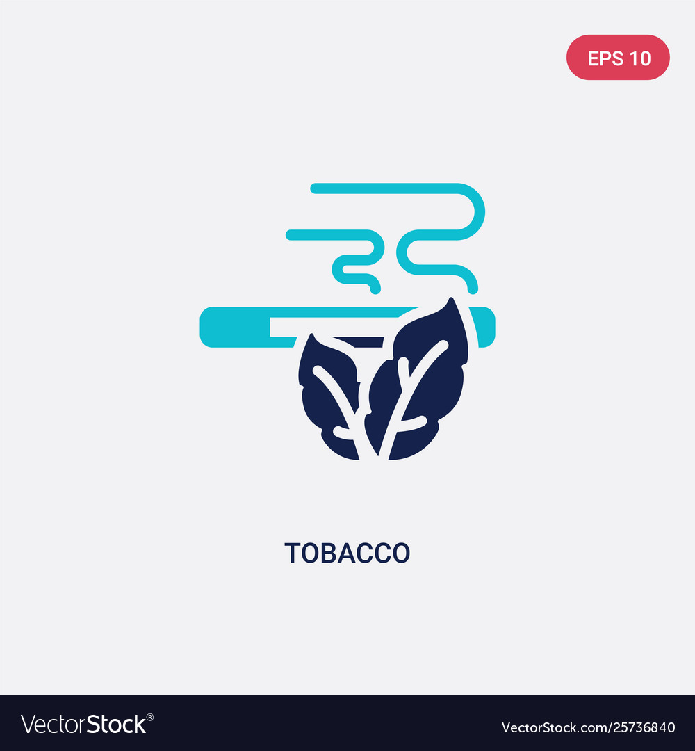 Two color tobacco icon from desert concept