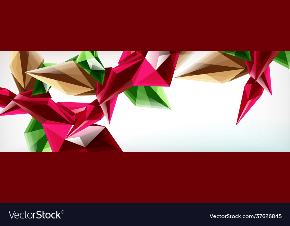 3d triangles and pyramids abstract Vector Image 3d triangles and pyramids abstract