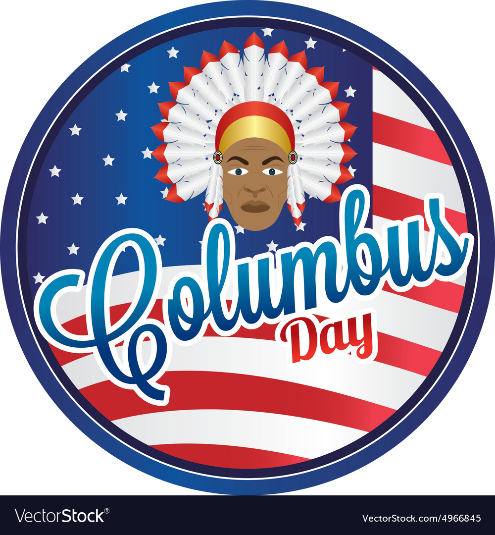 Abstract columbus day object on a white background vector image Abstract columbus day object on a white background