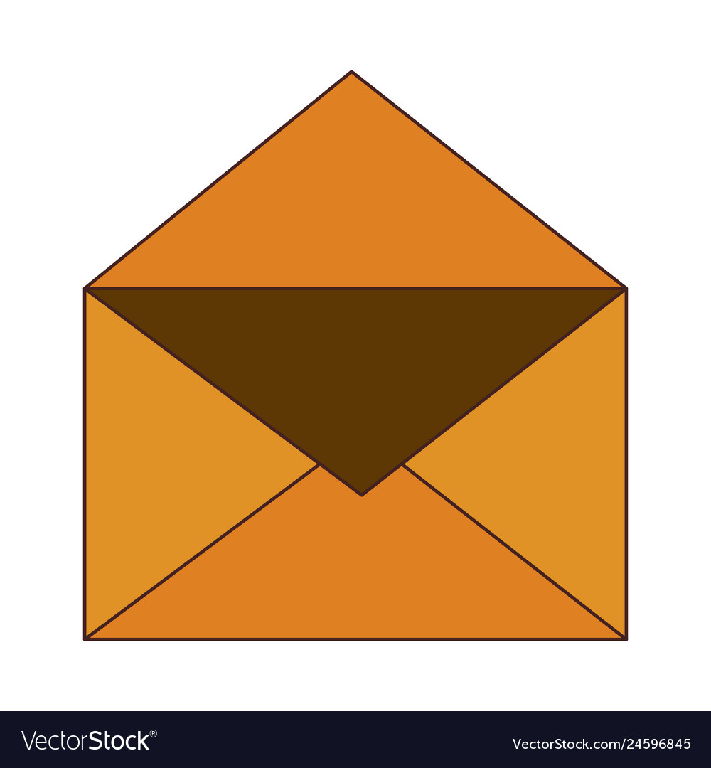Envelope open symbol Royalty Free Vector Image