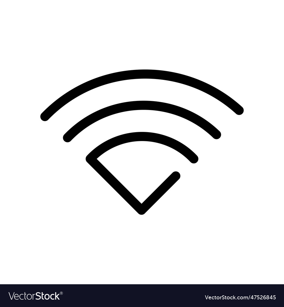 Internet network icon in trendy line style design vector image Internet network icon in trendy line style design