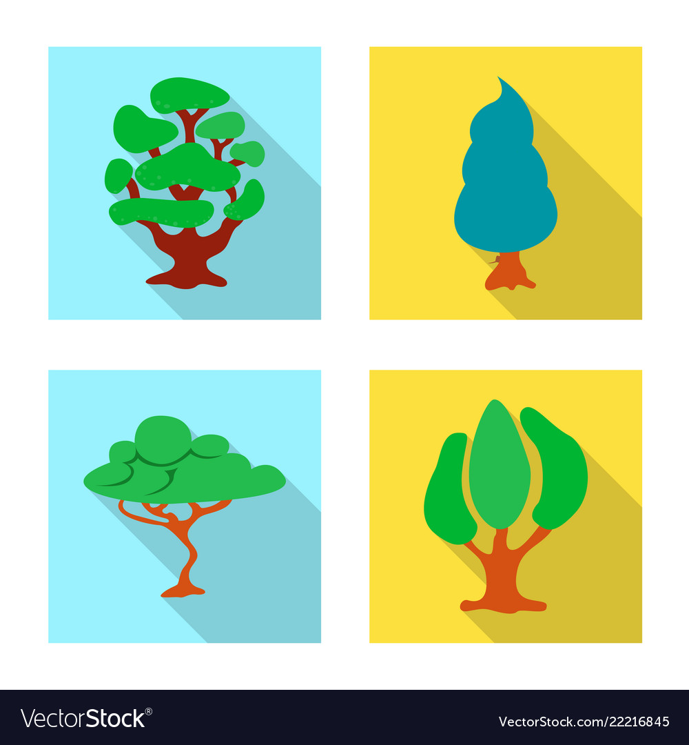 Isolated object of tree and nature icon