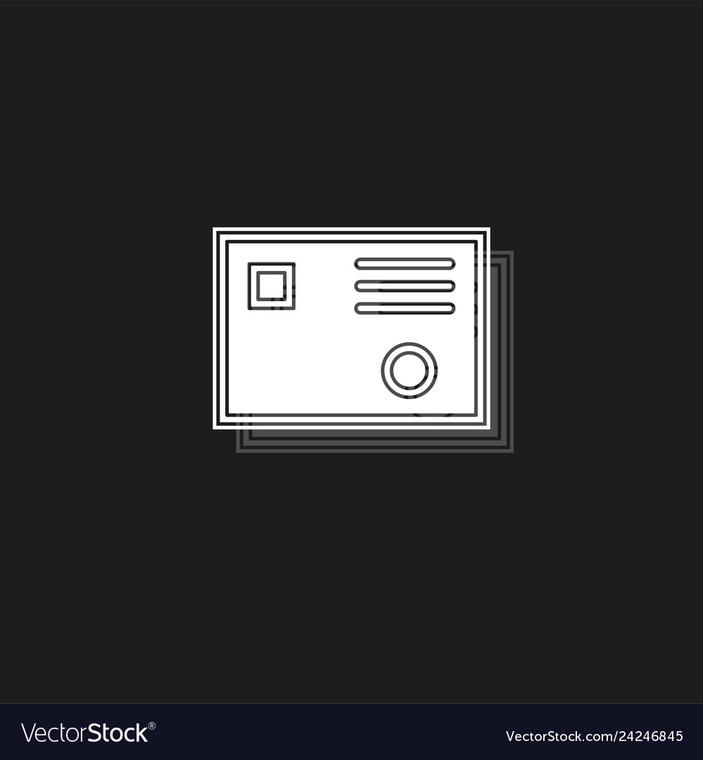 Message icon envelope - mail send letter