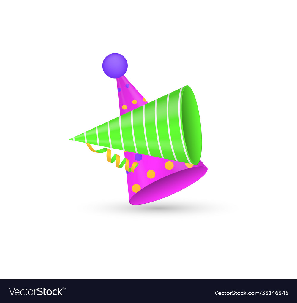 Party Caps Hüte für Feste Feiertage vector image Party Caps Hüte für Feste Feiertage