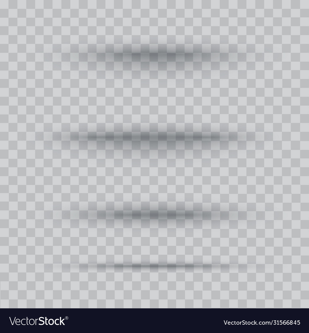 Round shadow with soft edges on transparent vector image Round shadow with soft edges on transparent
