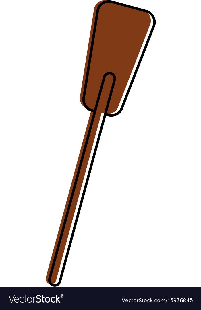Rowing Boat Icon - Wooden Oar