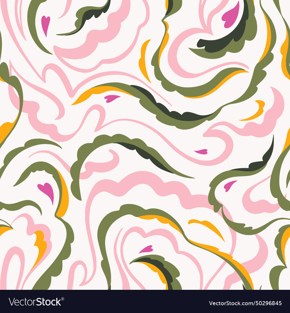 Seamless pattern with decorative abstract