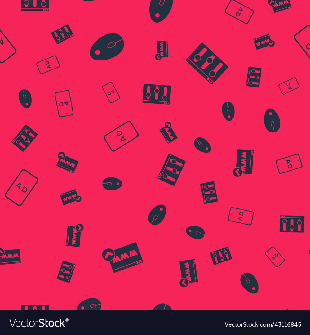 Set website template computer mouse advertising