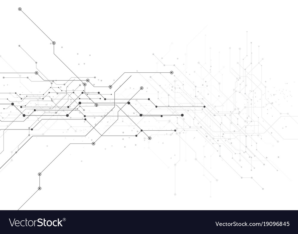 White background abstract technology