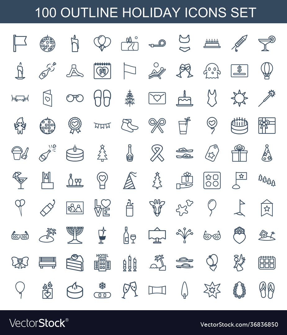 100 holiday icons