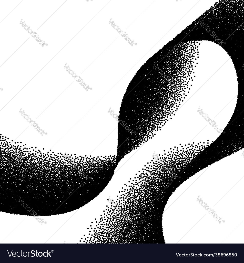 Abstract background with wave scattered dots vector image Abstract background with wave scattered dots