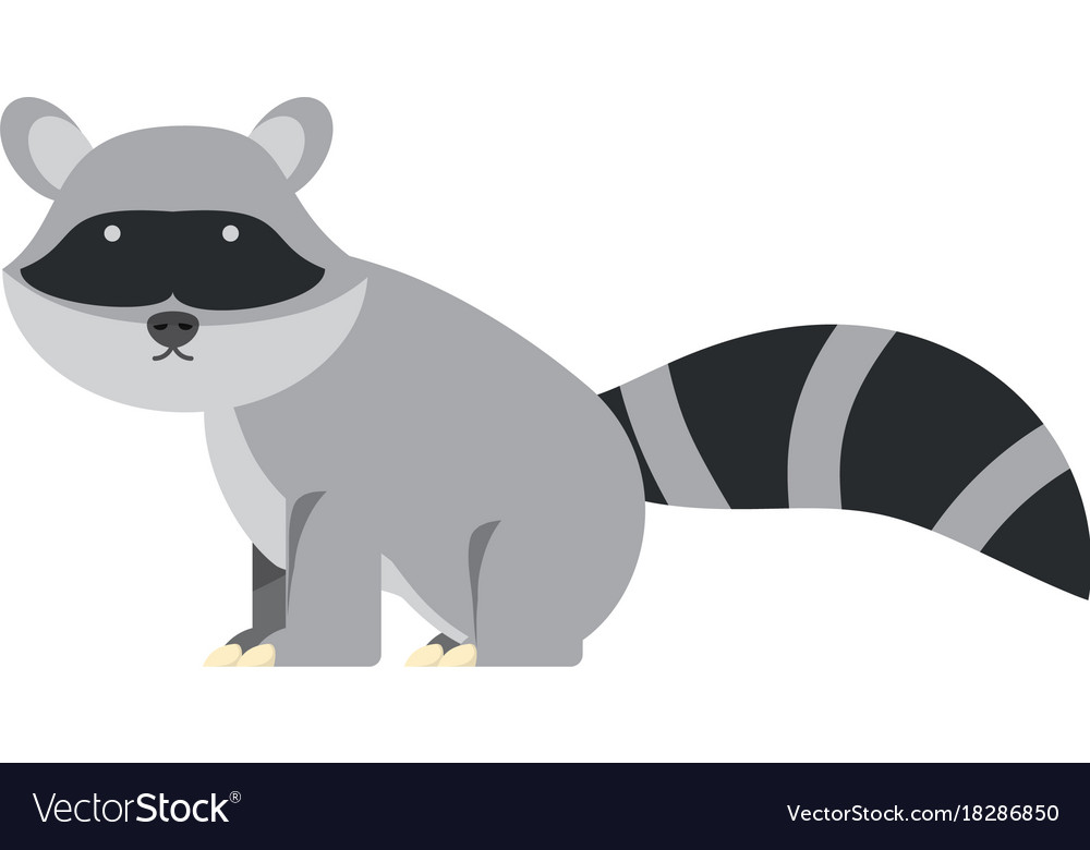 Cartoon raccon icon