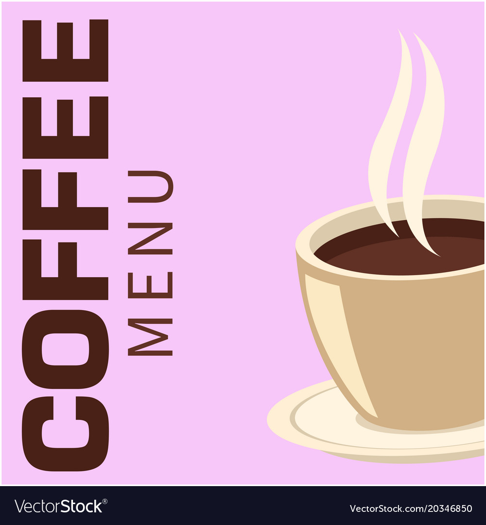Coffee menu background image