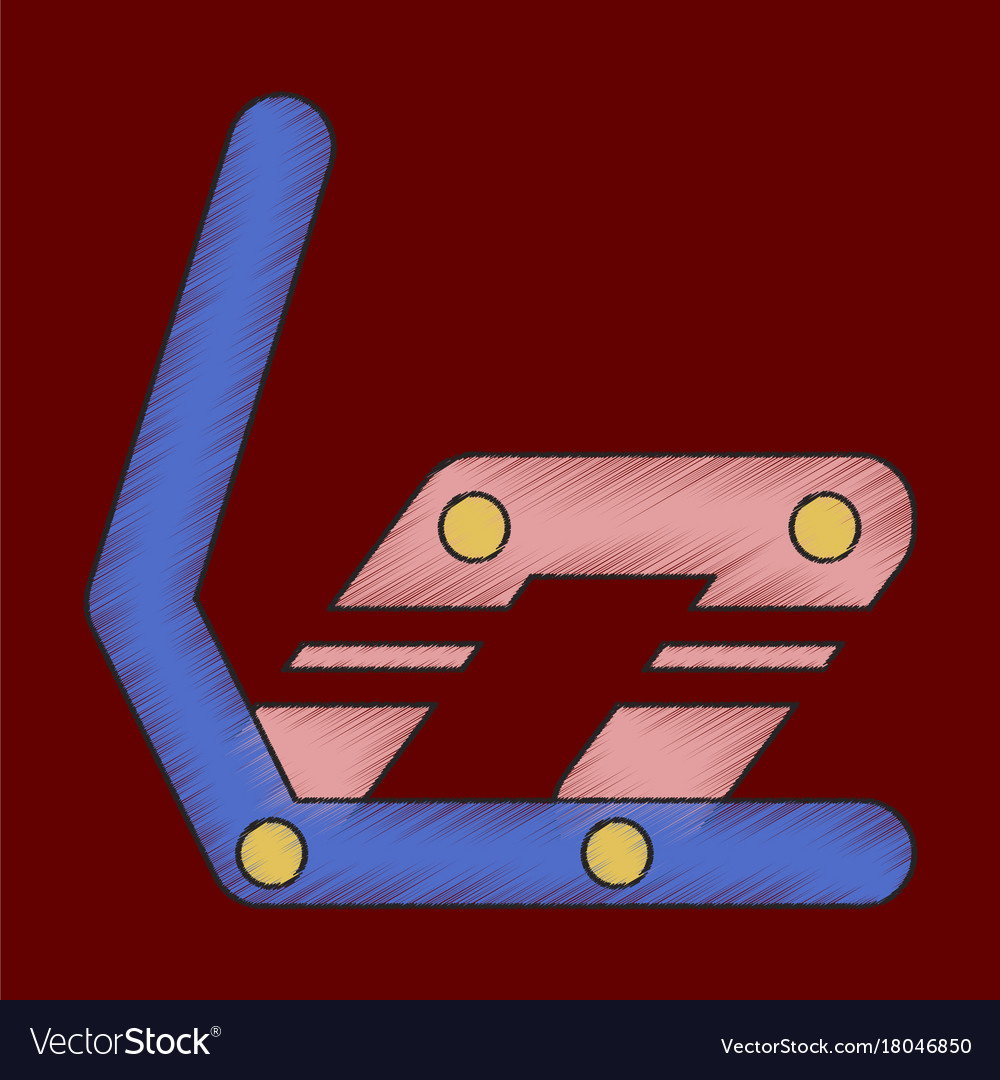 Flat shading style icon snowboard binding