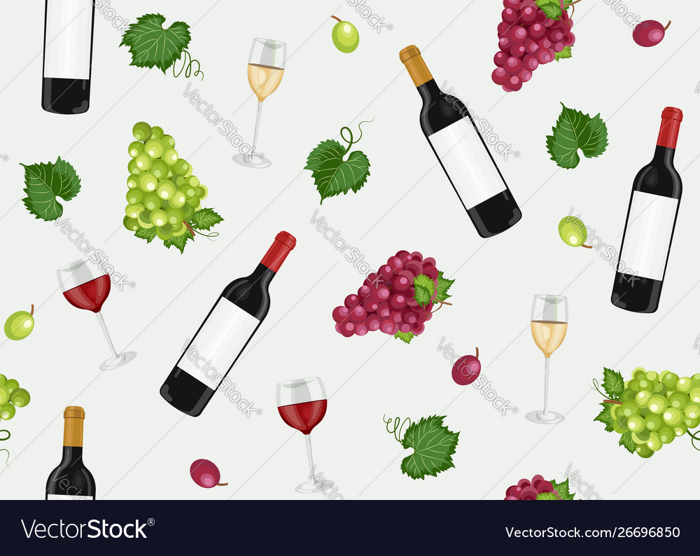 Grape Bunch Seamless Pattern