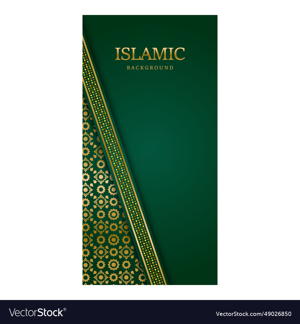 Islamic stories social media post template design Vector Image