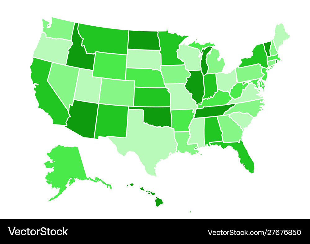 United States Map Royalty Free Vector Image Vectorstock 19,600+ Map Of