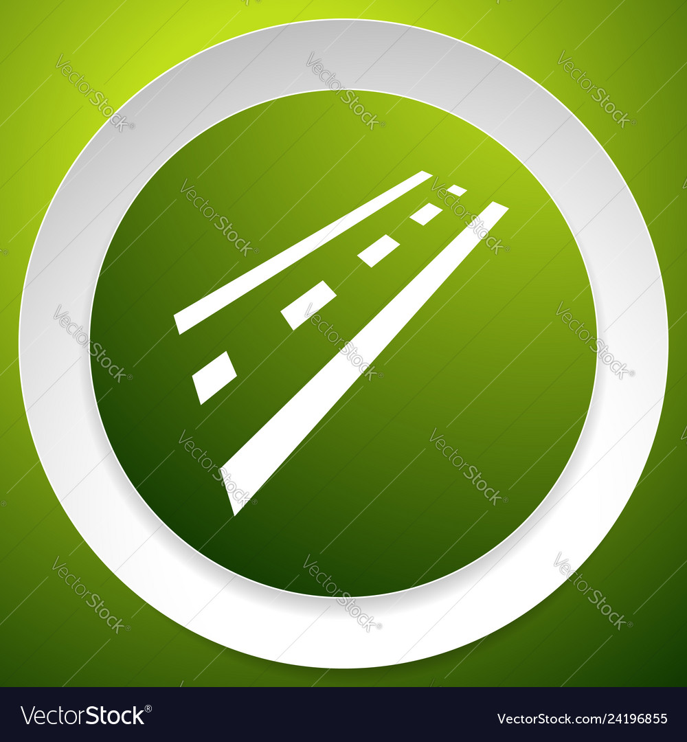 2-lane road icon for driving traffic transport