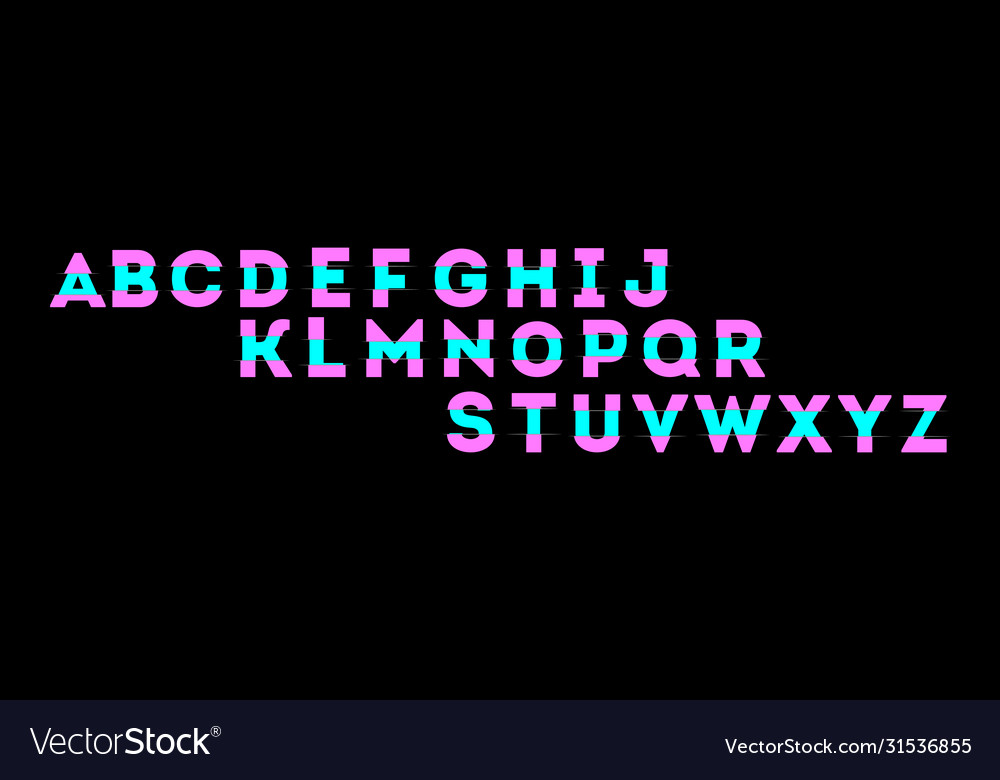 Abstract shift font
