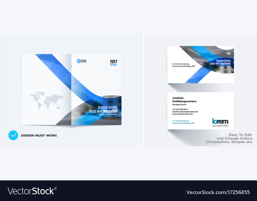 Design of business template brochure