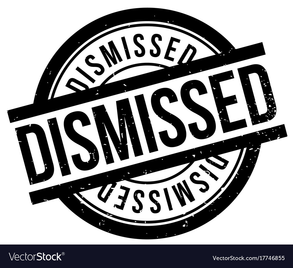 Dismissed rubber stamp Royalty Free Vector Image