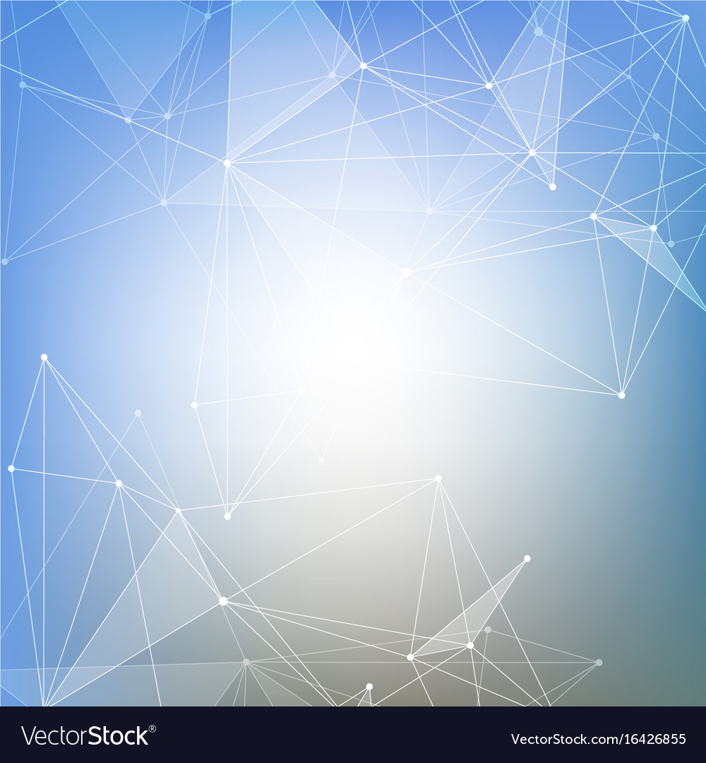 Geometric abstract background with connected line