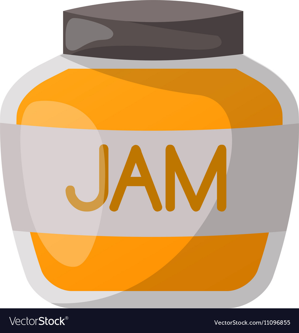 Jam jar Royalty Free Vector Image VectorStock
