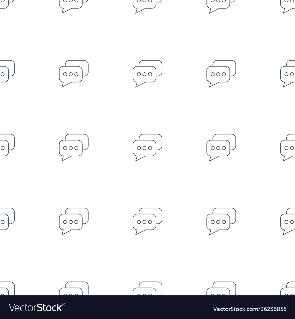 Message icon pattern seamless white background