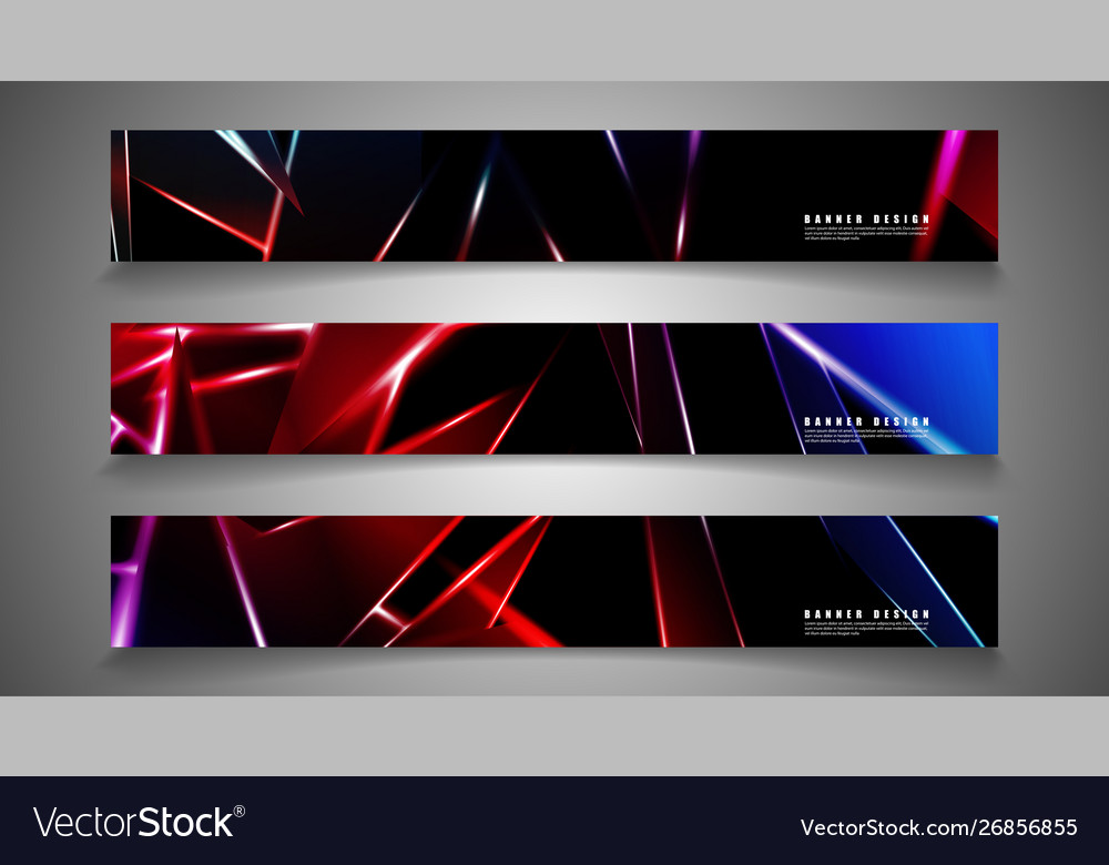 Minimal banner design triangular shape vector image Minimal banner design triangular shape