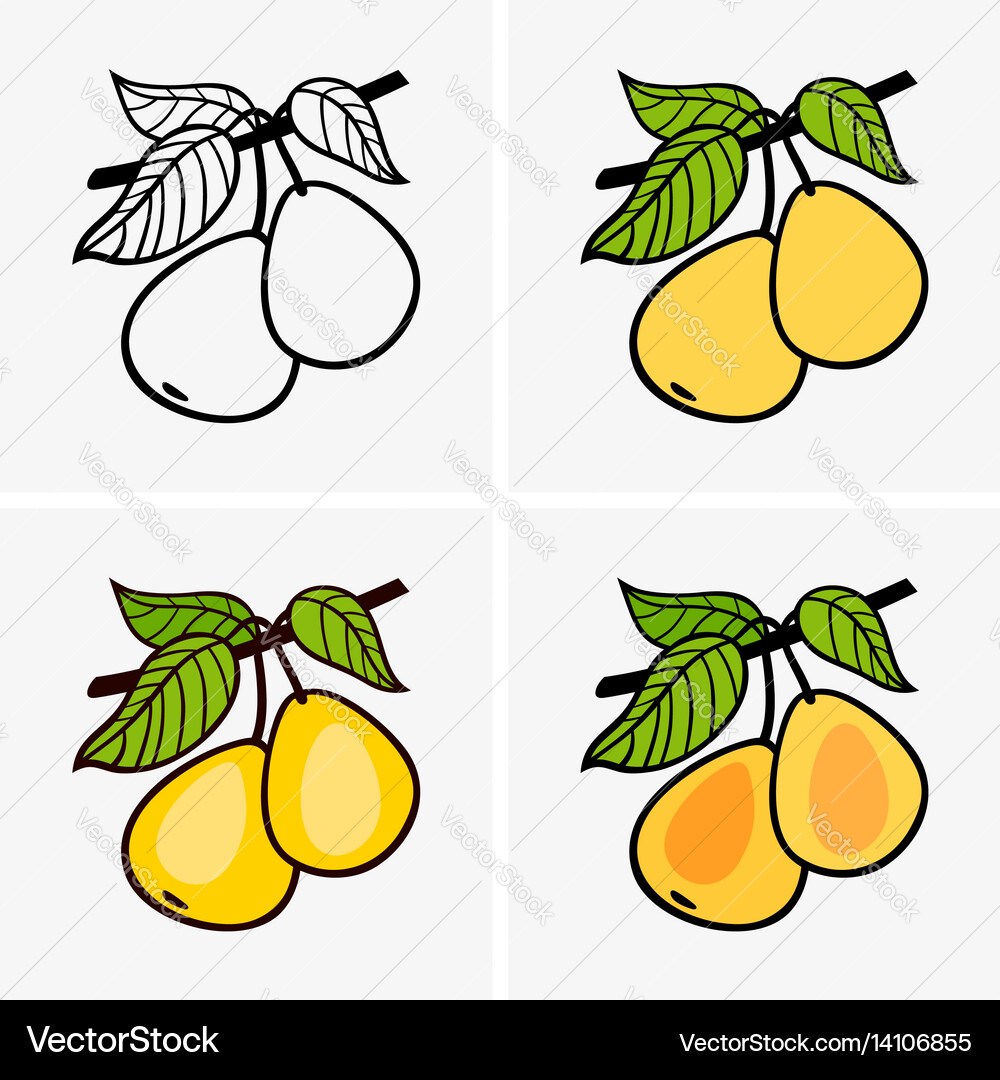 Pear Royalty Free Vector Image - VectorStock