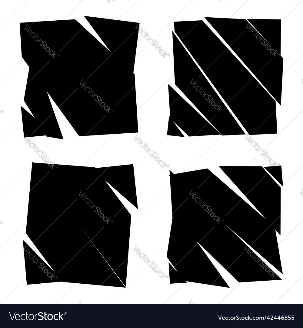 Slit slash fracture texture effect element Vector Image Slit slash fracture texture effect element