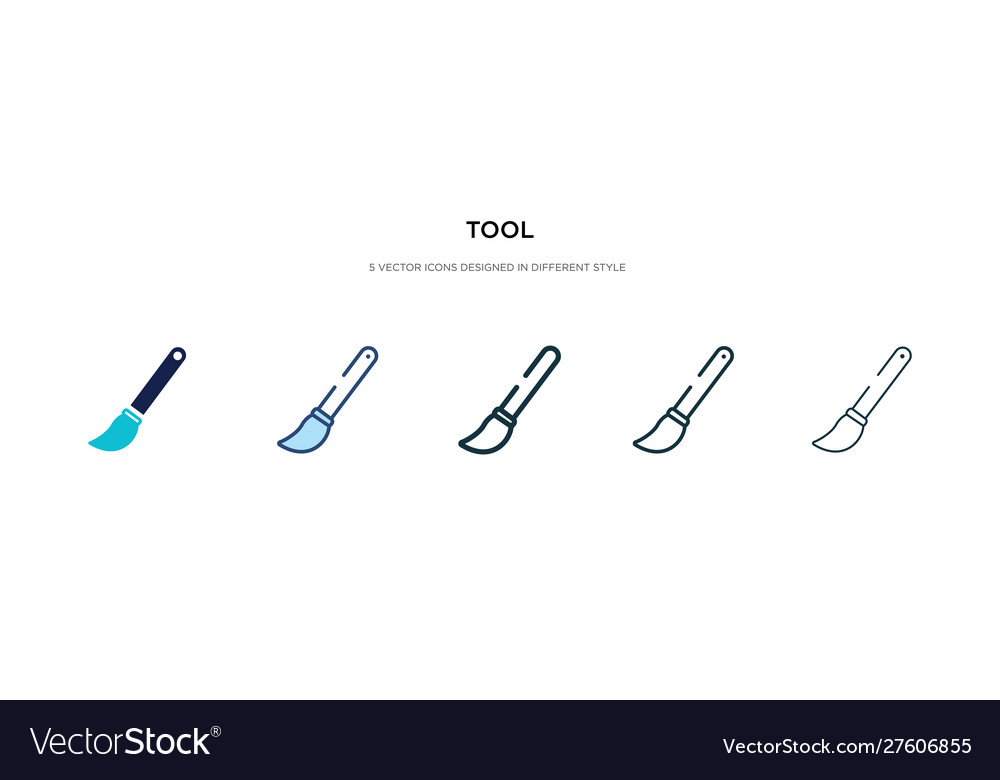 Tool icon in different style two colored Vector Image Tool icon in different style two colored
