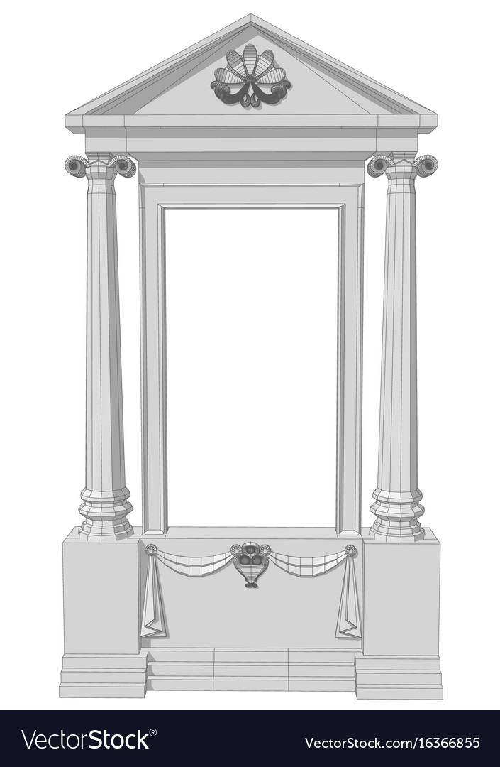 Window aperture with columns
