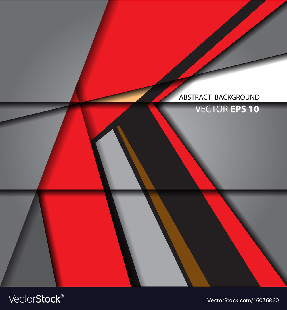 Abstract arrow red on gray background