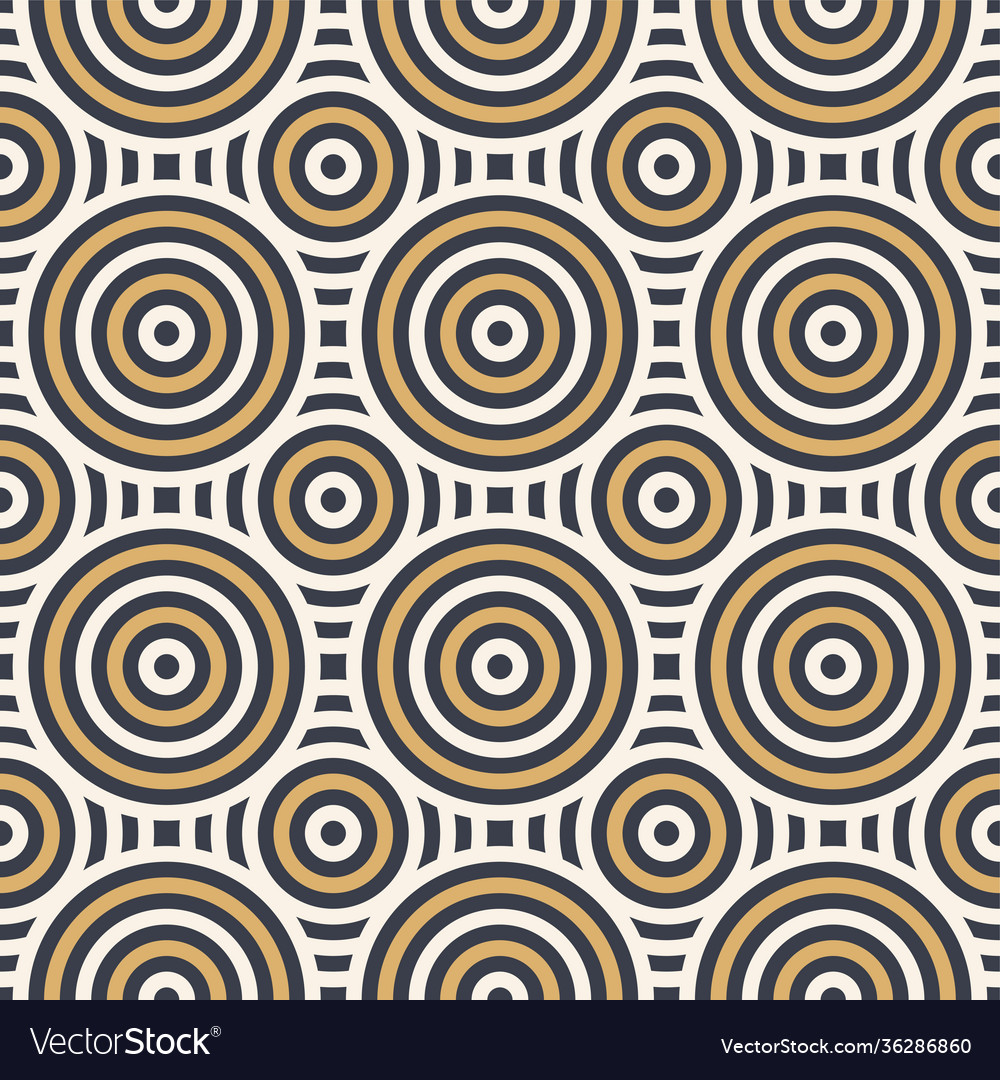 Abstract seamless pattern concentric circles vector image Abstract seamless pattern concentric circles