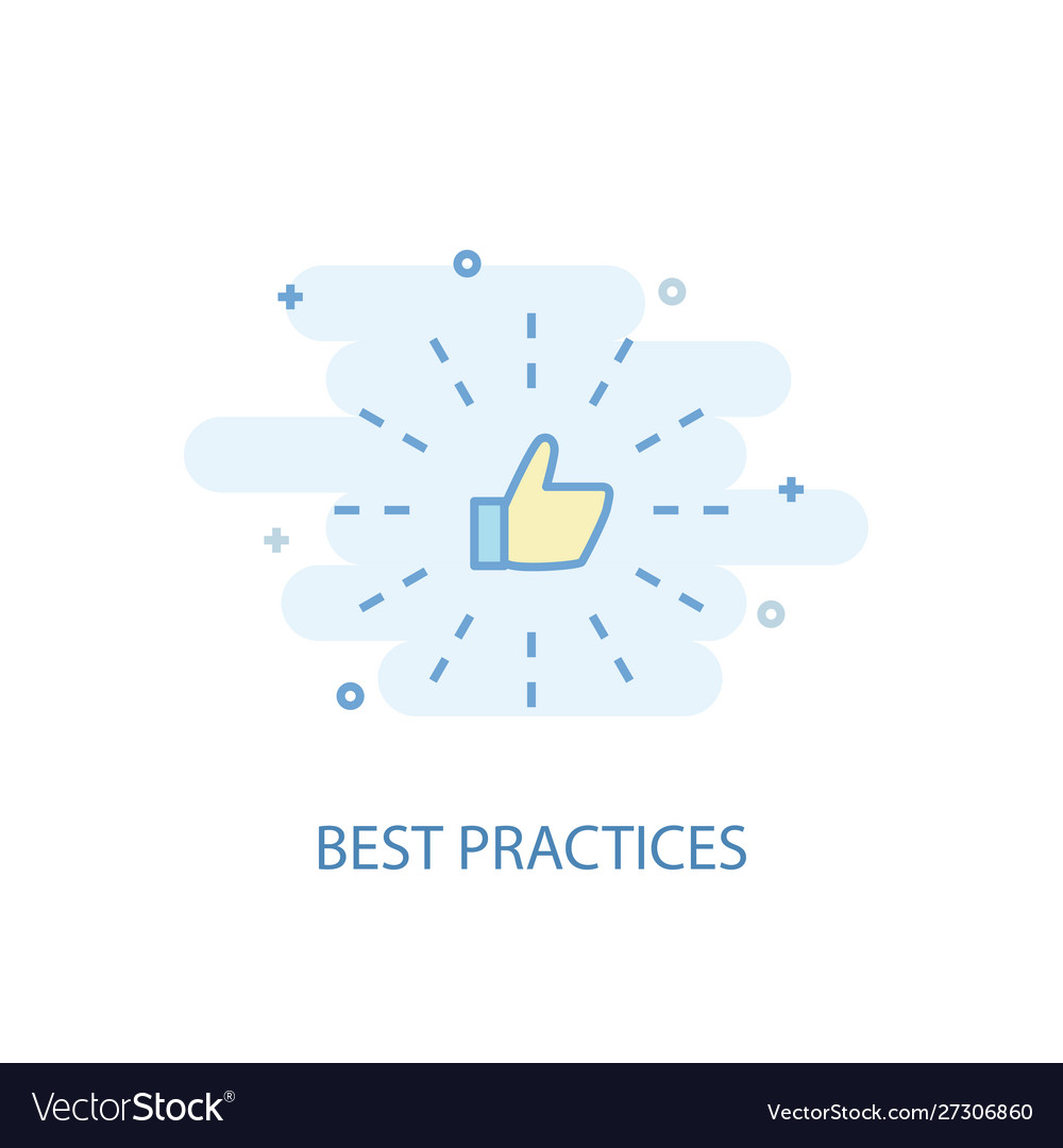 Best practices line concept simple icon