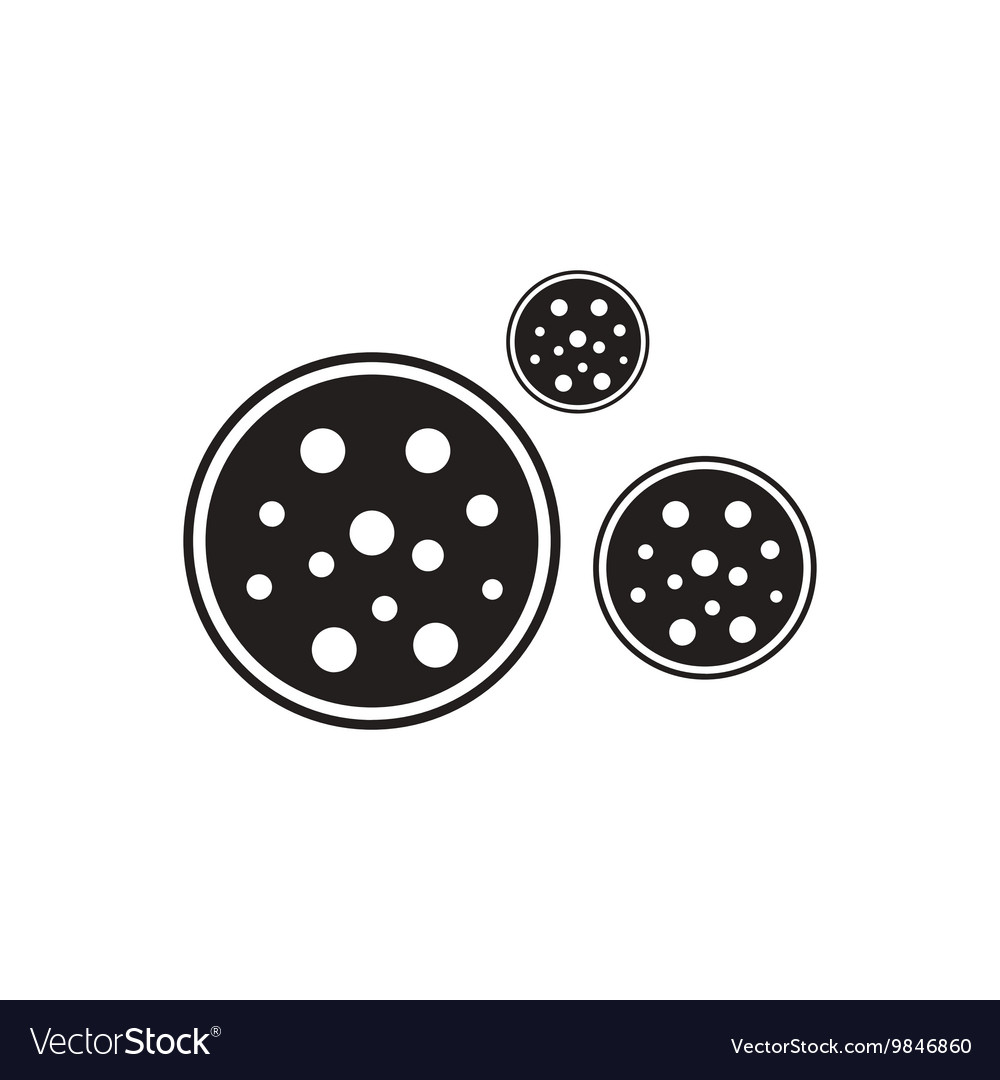 Black icon on white background bonbon candy Vector Image