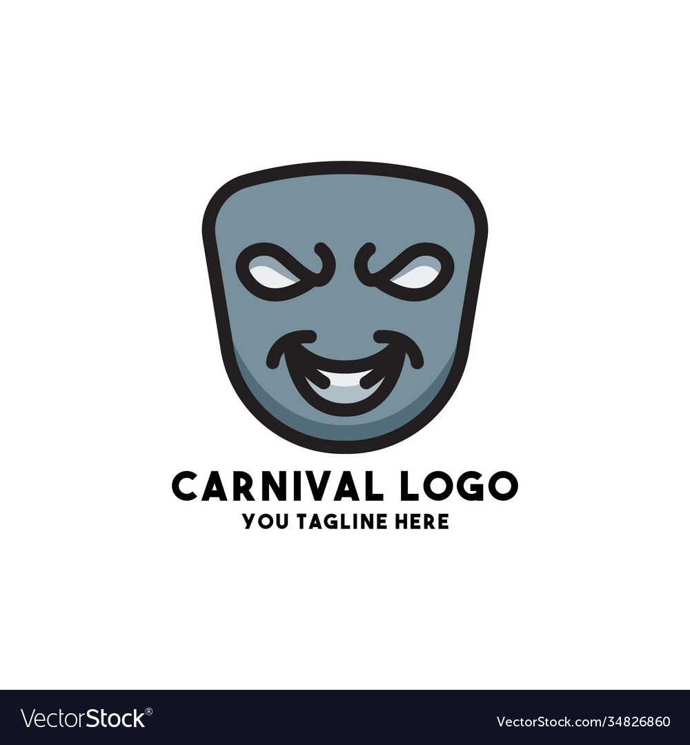 Karneval Logo Konzept Design modern