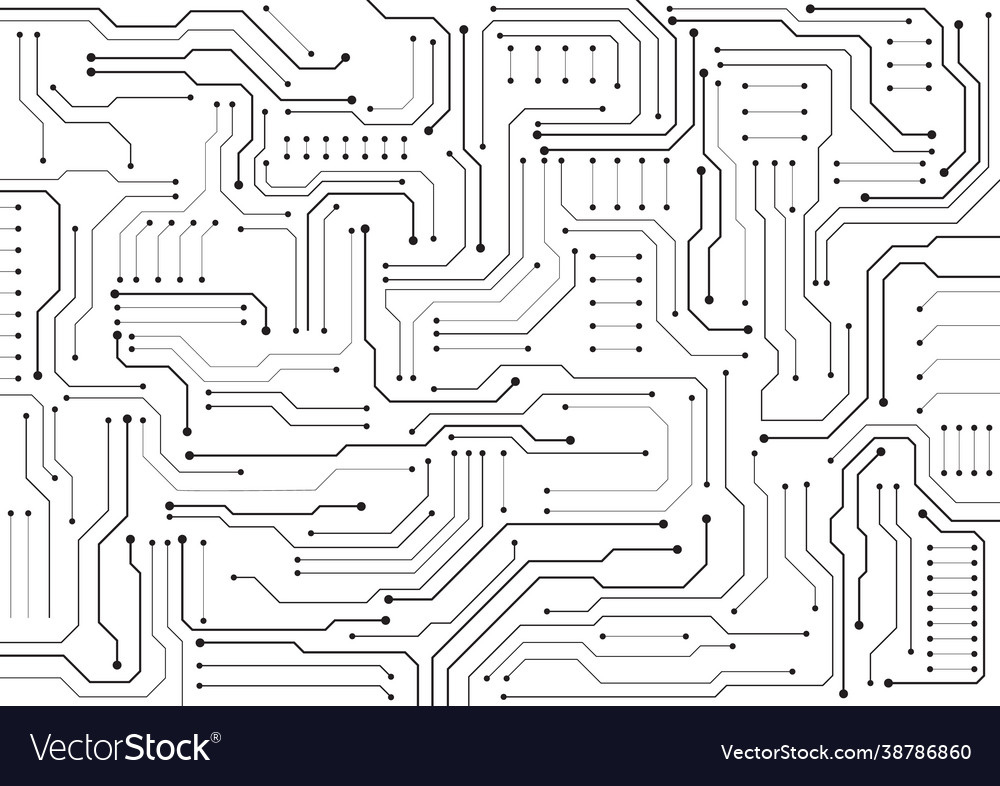 Circuit technology background with hi-tech vector image Circuit technology background with hi-tech