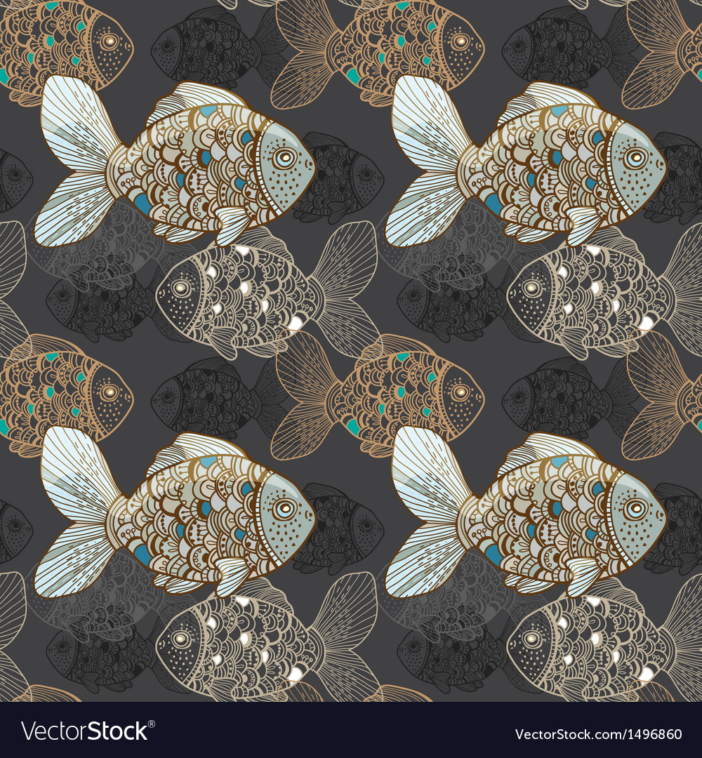 Elegant Fish Pattern Background