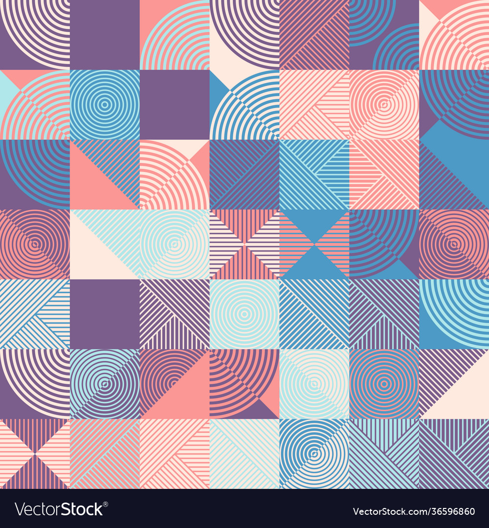 Geometric abstract elements design vector image Geometric abstract elements design