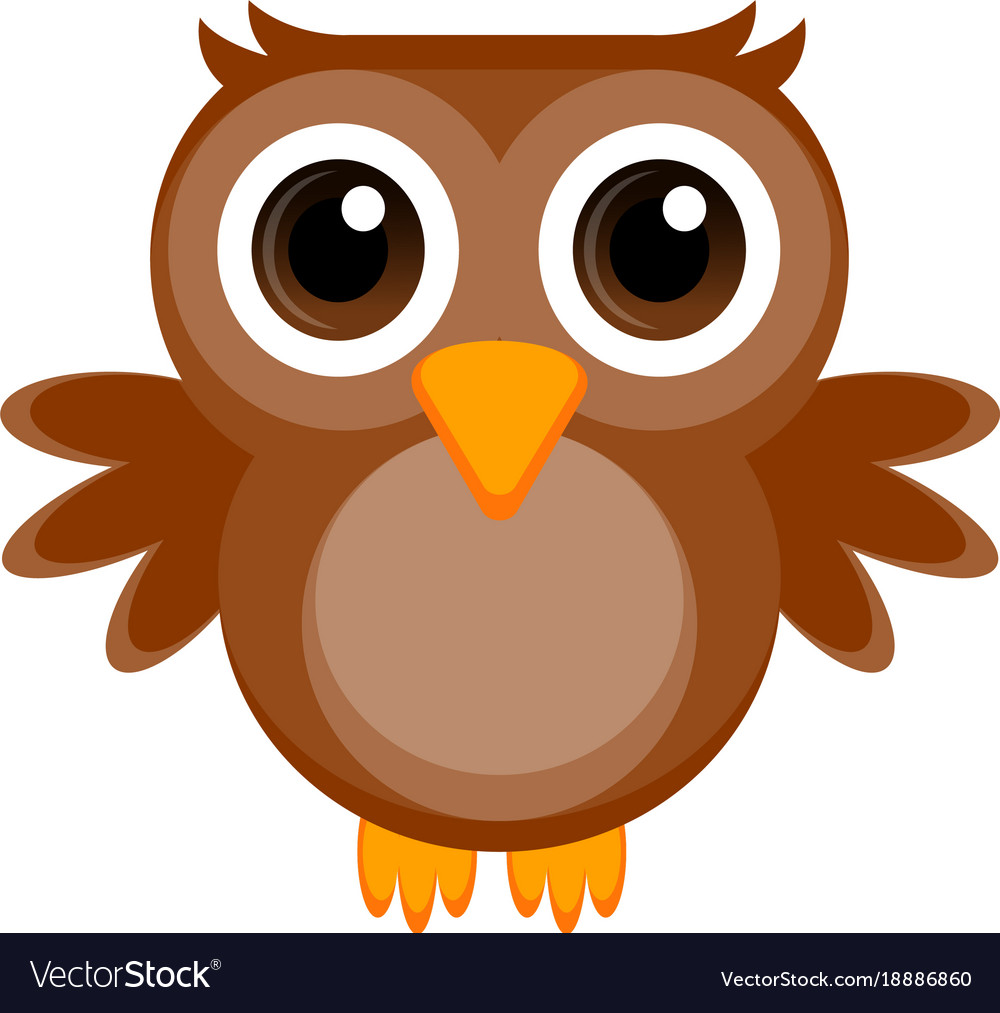 Isolated Cute Owl Royalty Free Vector Image Vectorstock 