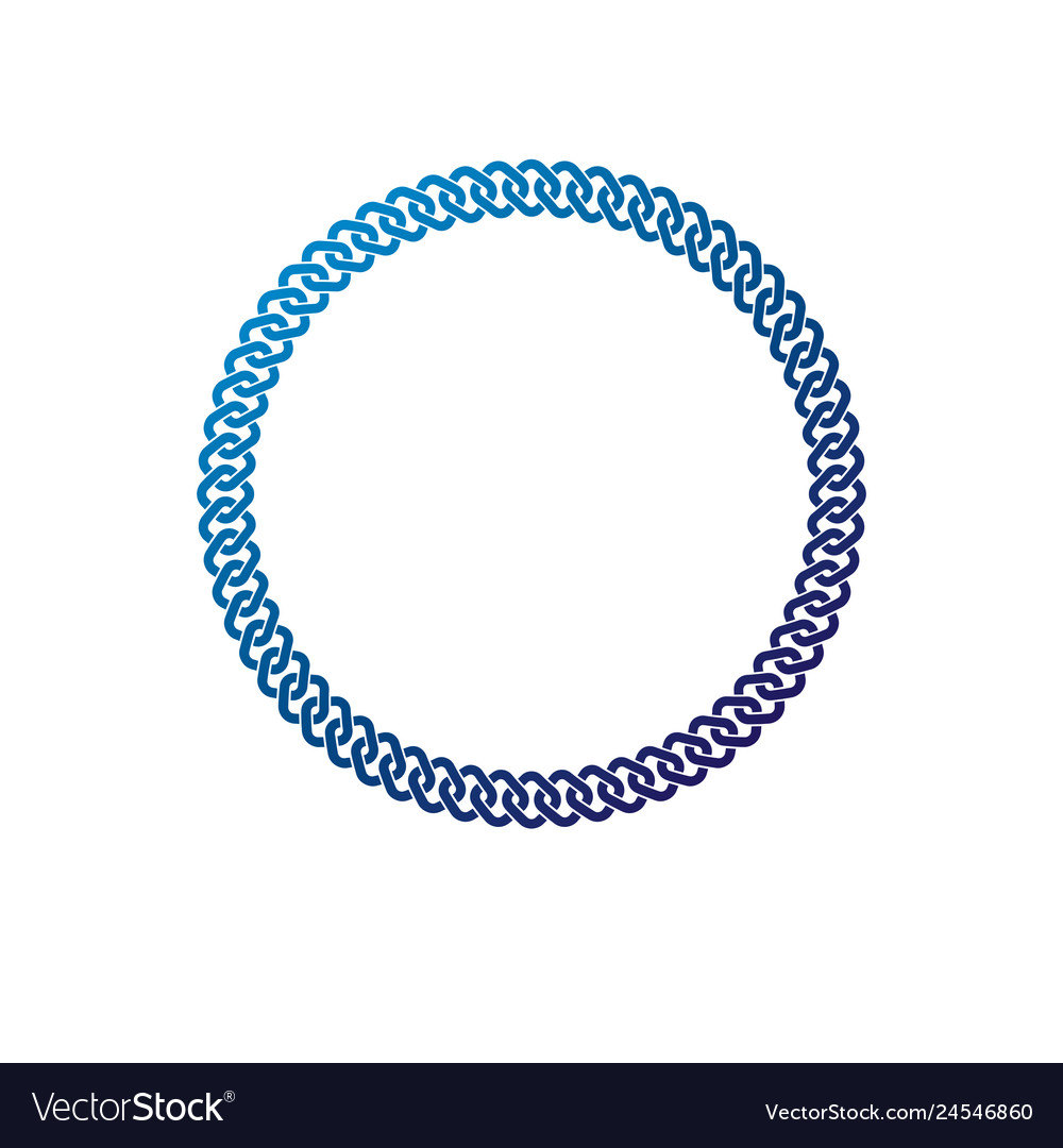 Luxury round frame with empty copy-space classic vector image Luxury round frame with empty copy-space classic