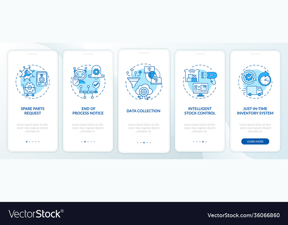 Machine-to-machine communication onboarding vector image Machine-to-machine communication onboarding