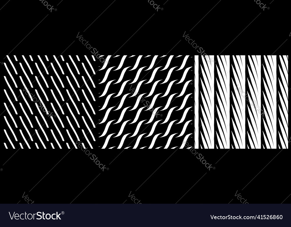 Set of 3 seamless pattern texture vector image Set of 3 seamless pattern texture