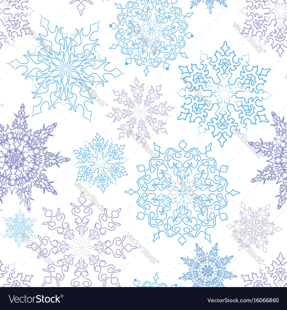 Snow seamless pattern christmas winter holiday